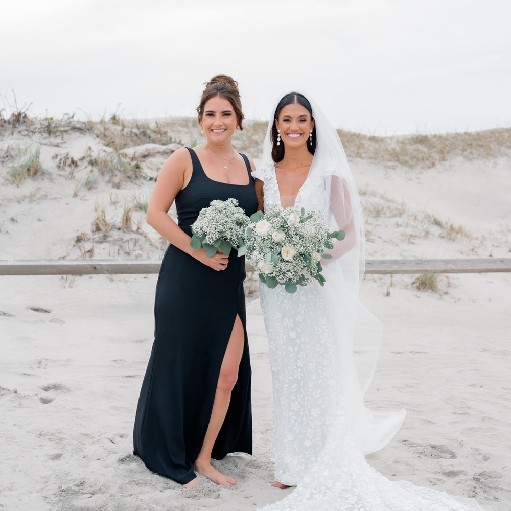 BHLDN Catarina Crepe Maxi Dress - Size 10